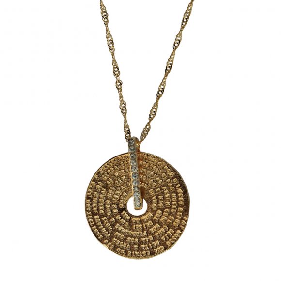 Medalha Folheada a Ouro Oração - 30 cm