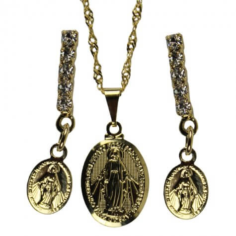 Colar e Brinco de Nossa Senhora das Graças
