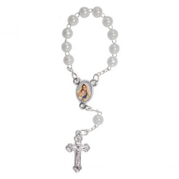 Mini Terço com Foto Nossa Senhora do Amparo