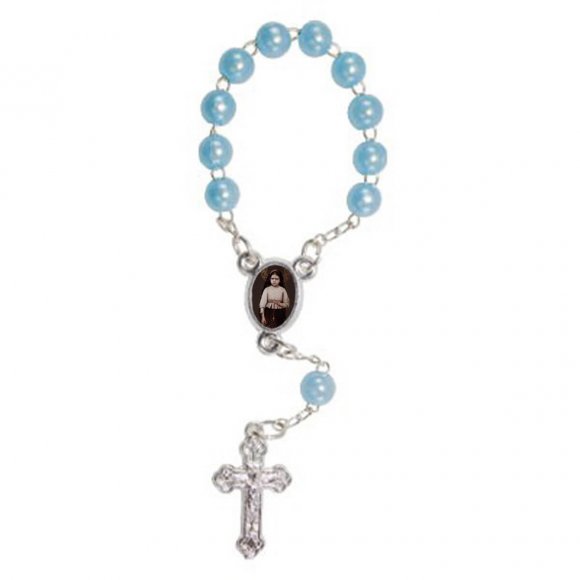 Mini Terço com Foto Santa Jacinta Marto
