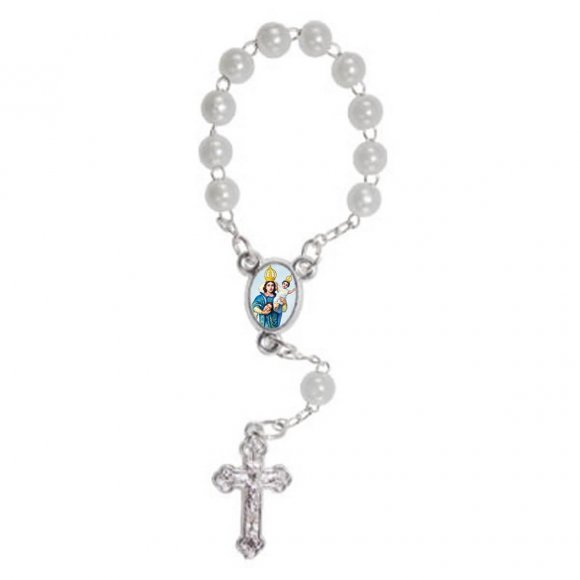 Mini Terço com Foto Nossa Senhora da Cabeça