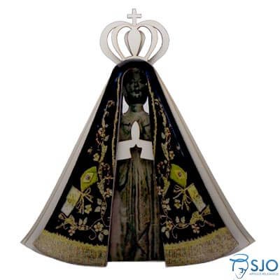 Imagem de Nossa Senhora Aparecida de Madeira | Tamanho: 15 cm