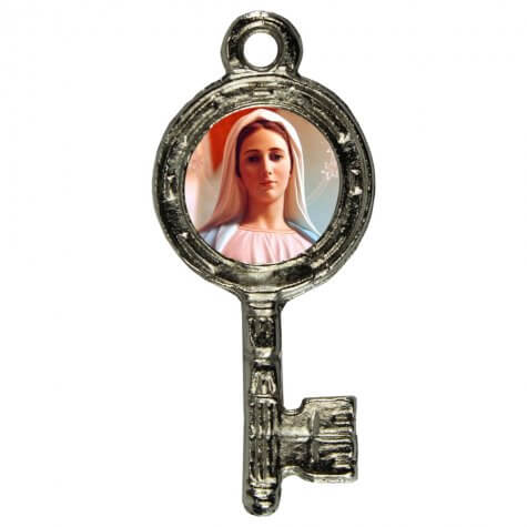 Pingente Chavinha Nossa Senhora Rainha da Paz