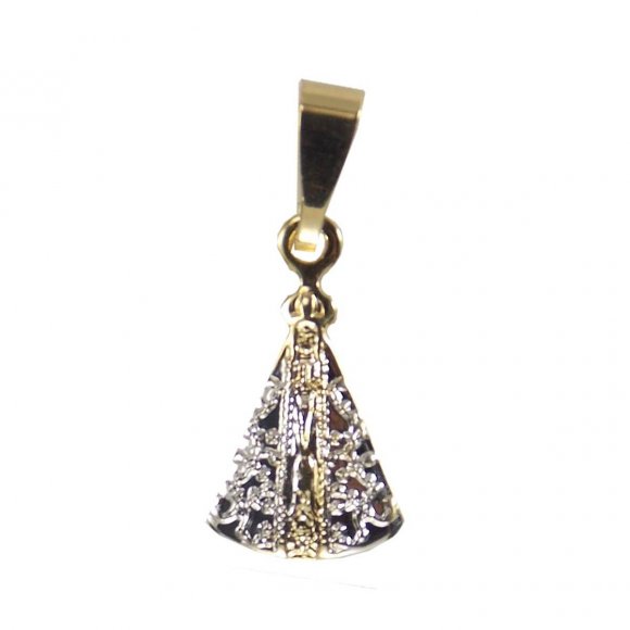 Pingente Folheado Nossa Senhora Aparecida Mini