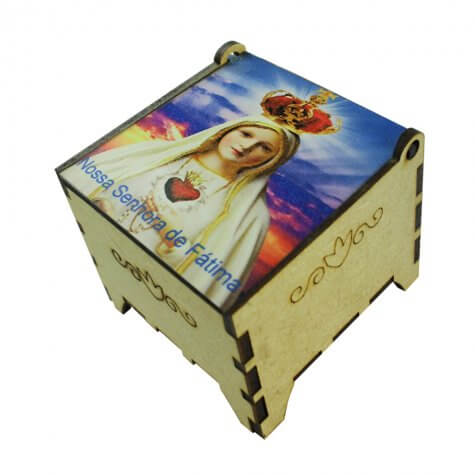 Porta Joia Madeira Nossa Senhora Fátima