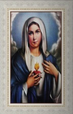 Quadro Religioso Sagrado Coração de Maria - 70 x 50 cm - Mod. 2