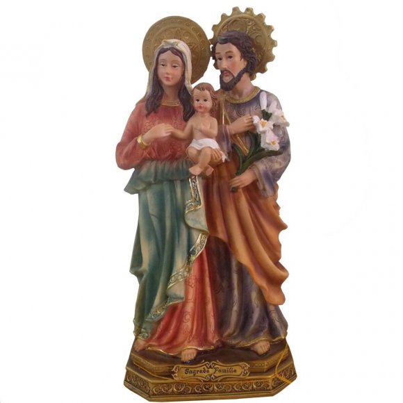 Imagem de Resina Sagrada Família - 9 cm