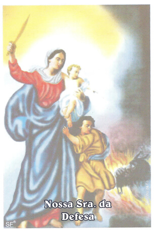 Santinhos de Oração Nossa Senhora da Defesa