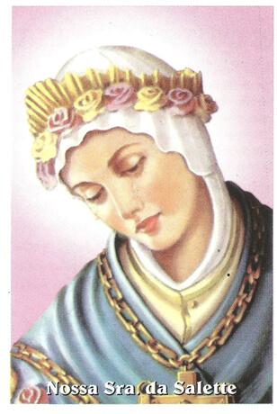 Santinhos de Oração Nossa Senhora da Salete