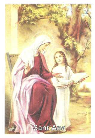 Santinhos de Oração de Santa Ana