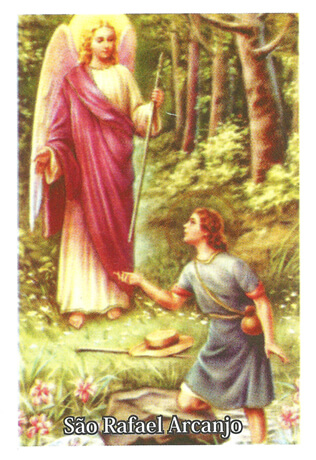 Santinhos de Oração São Rafael Arcanjo