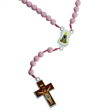 Terço Infantil Rosa de Nossa Senhora Aparecida