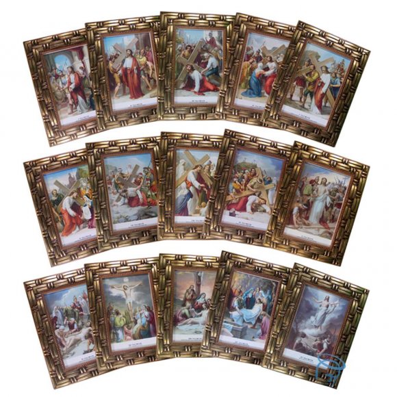 Via Sacra - 15 Quadros - 20 cm A x 15 cm L