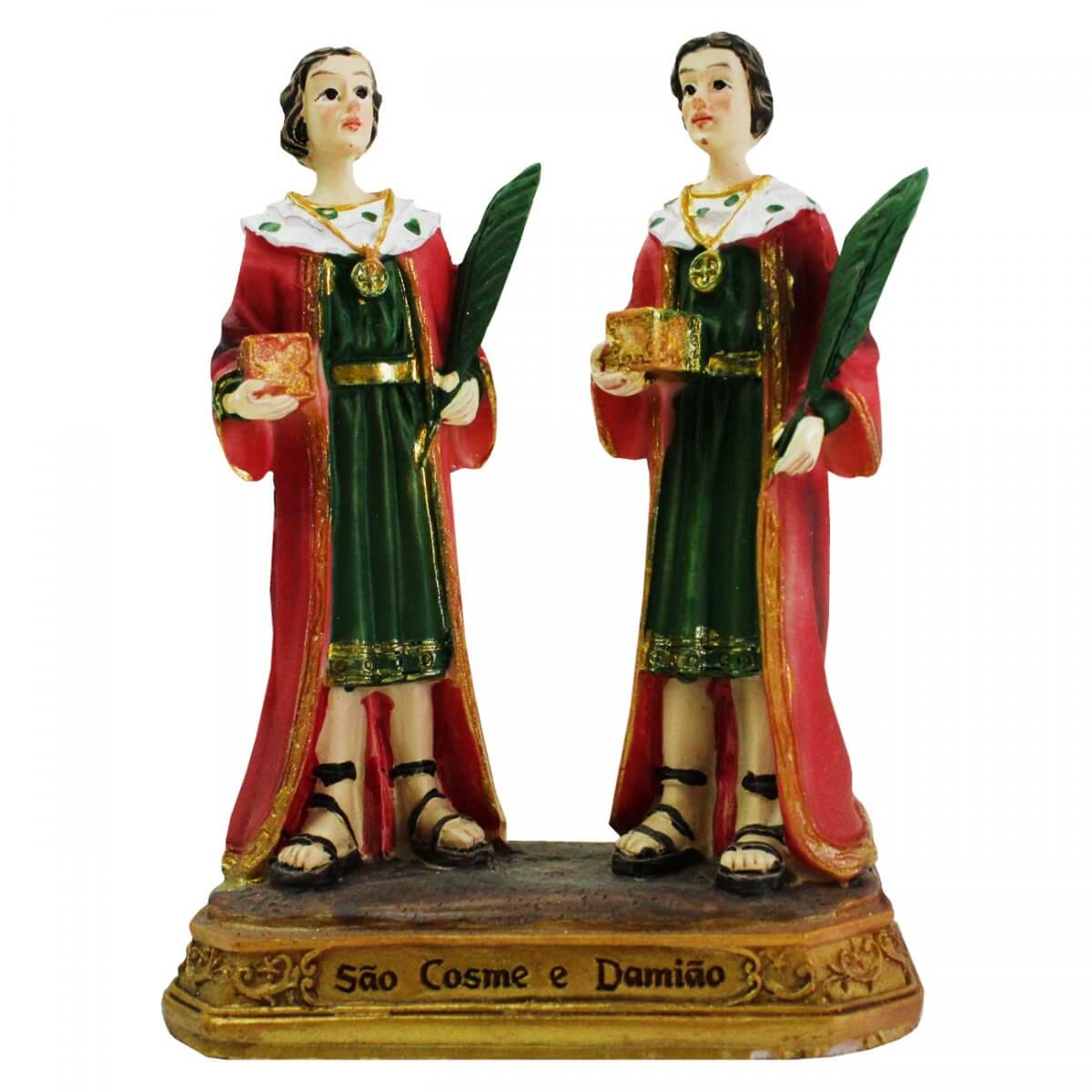 Imagem de Resina Cosme e Damião 15 cm SJO Artigos Religiosos