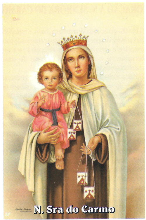 Santinhos de oração de Nossa Senhora do Carmo | SJO ...