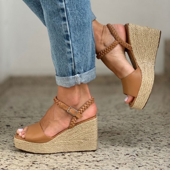 Sandália Anabela Stock