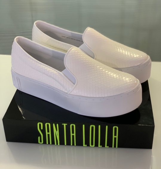 Slip on com solado alto Santa Lolla
