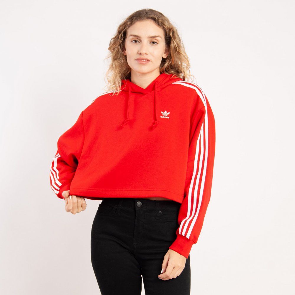 Moletom Cropped Adidas Originals Moletom Da Adidas Vermelho