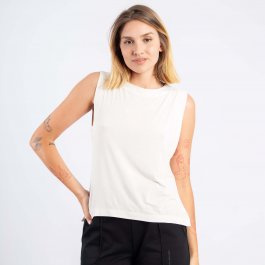 Imagem - Regata Calvin Klein Viscose Cava Quadrada