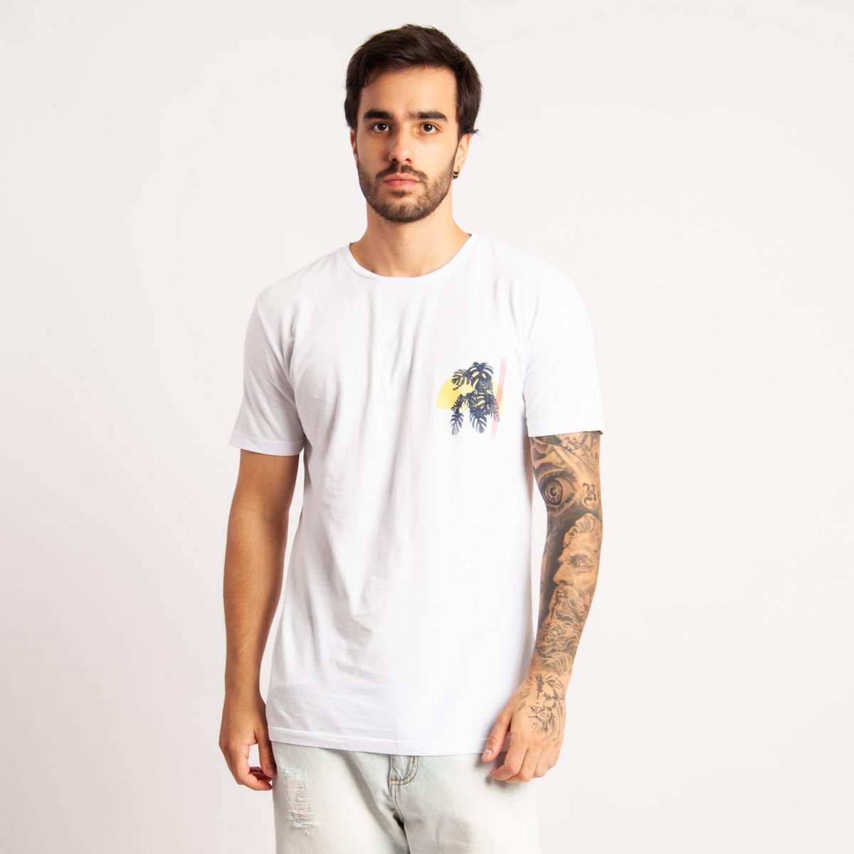 Camiseta Estampa Costas Leaf Calvin Klein Jeans