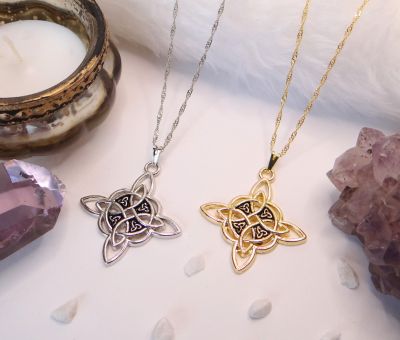 Nó de Bruxa da Sunshine Cristais: Amuleto de Proteção e Sabedoria Ancestral