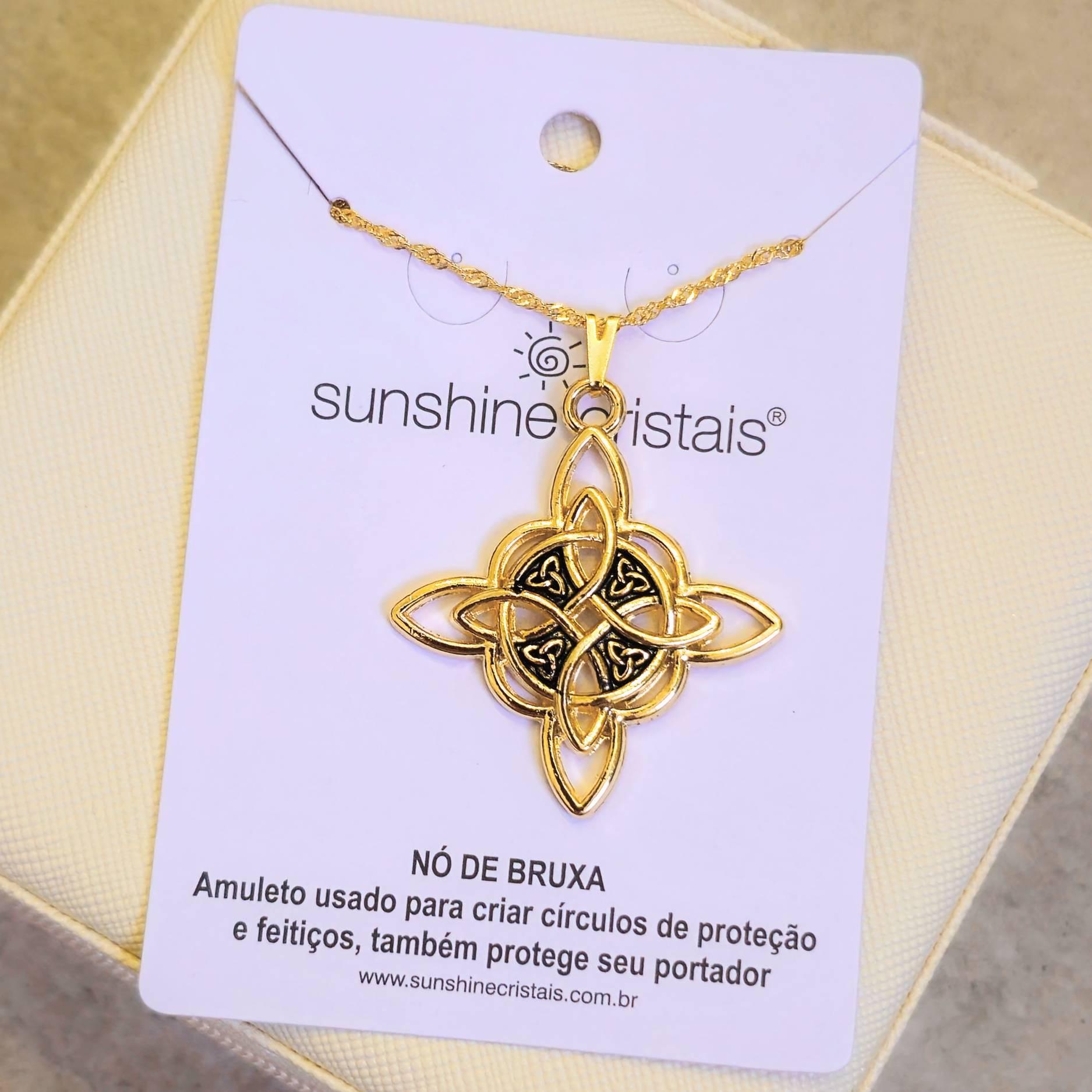 Colar Nó de Bruxa 33mm: Mistério e Proteção