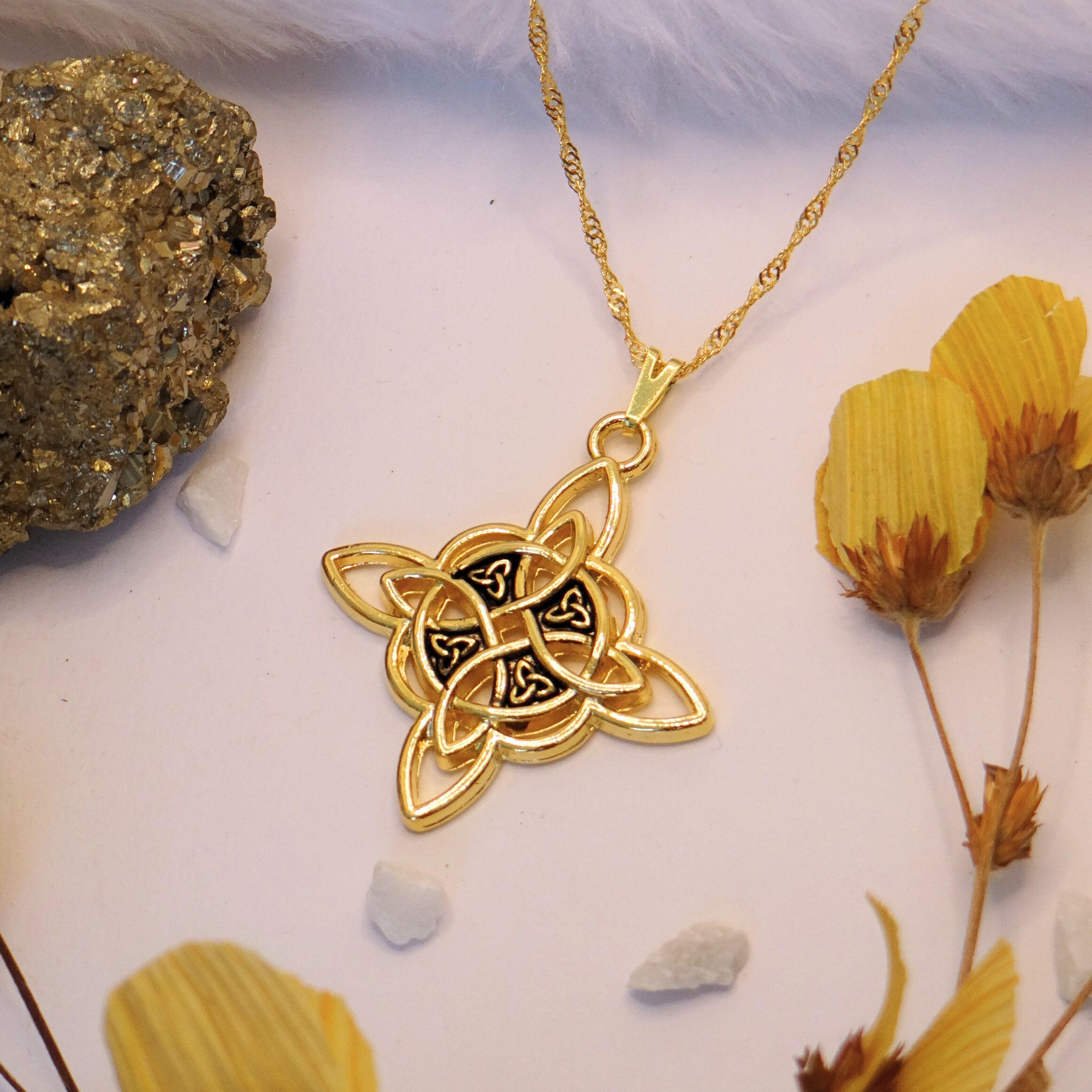 Colar Nó de Bruxa 33mm: Mistério e Proteção