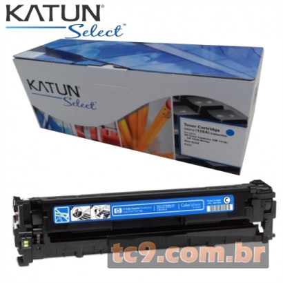 Cartucho Toner HP LaserJet CP1525 | CP1525NW | CM1415 | CM1415FNW | CE321A | 321A | 128A | Ciano | Katun