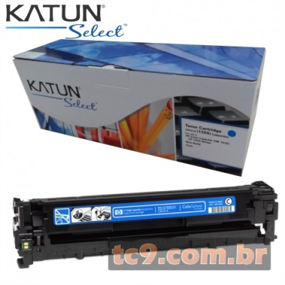 Cartucho Toner HP LaserJet CP1525 | CP1525NW | CM1415 | CM1415FNW | CE321A | 321A | 128A | Ciano | Katun 