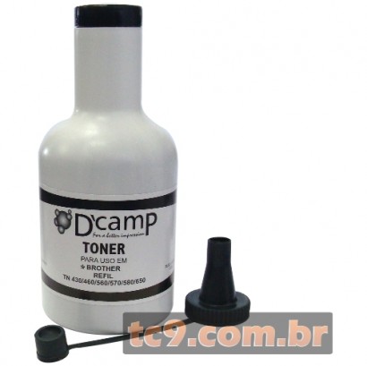 Refil de Toner Brother DCP-8060 | DCP-8065 | DCP-8070 | DCP-8080 | DCP-8085 | MFC-8890 | HL-5350 | TN-580 | TN-650 | TN580 | TN650 | 200g | DCamp 