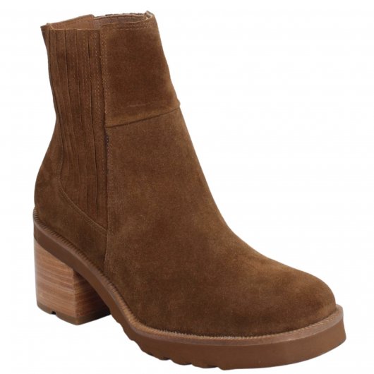 Bota Chelsea Parô Couro Camurça 101925948 Teffé Calçados