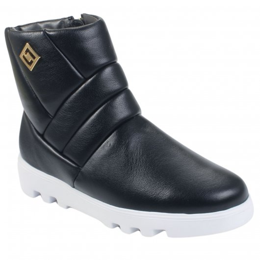 Bota Rasteira Luz Da Lua Couro 56150013 Teffé Calçados