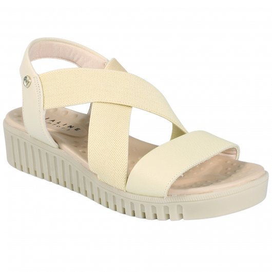 lia様⋆✴︎˚。⋆サンダル Sandália Comfort Lia Line Couro 71814 | Teffé Calçados