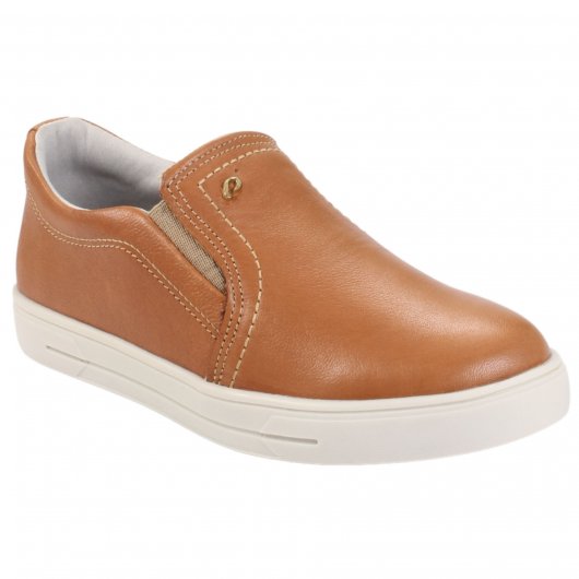 Sapatênis Slip On Pegada Couro 211151 Teffé Calçados