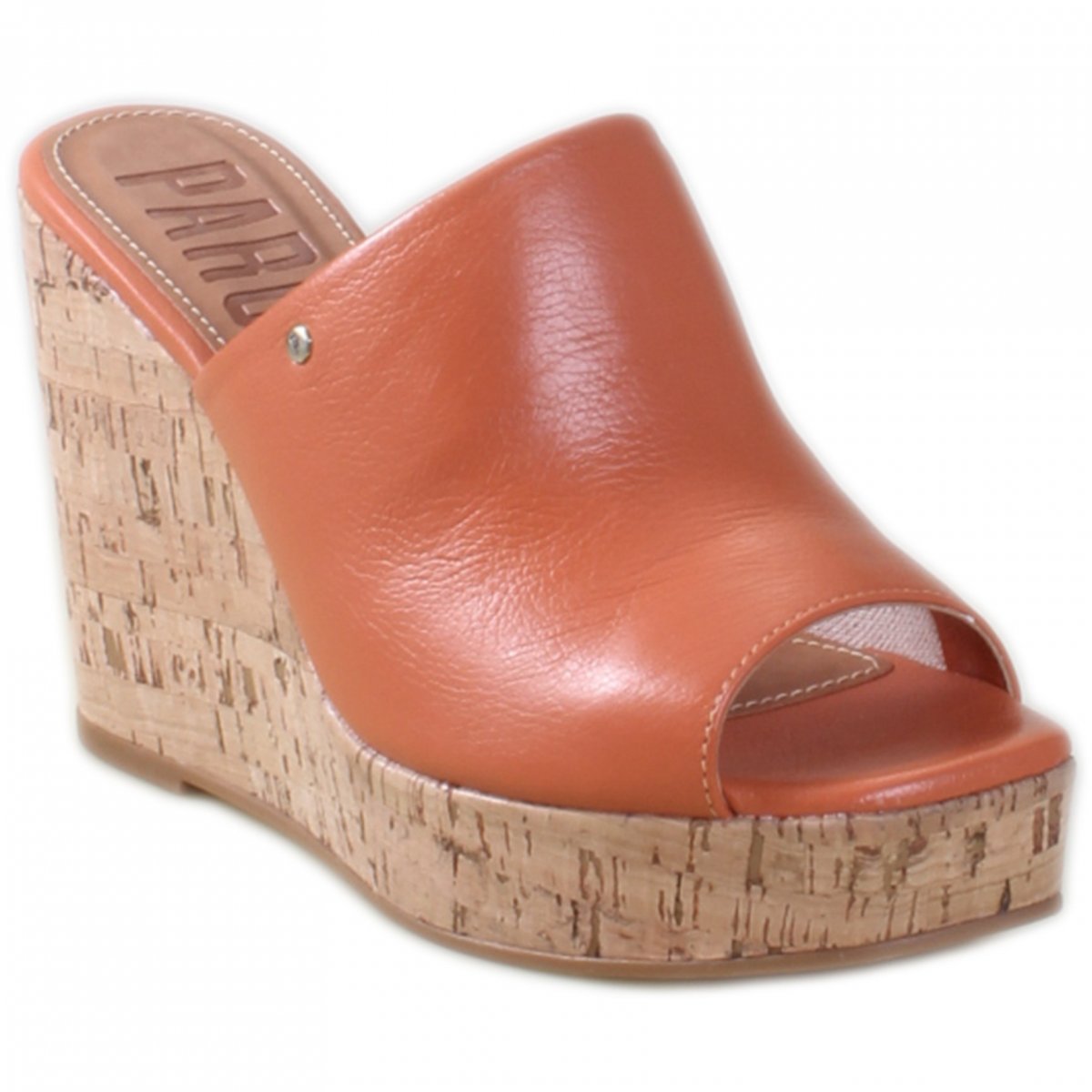 Tamanco Anabela Parô Couro 3603005 | Teffé Calçados