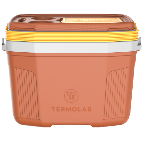 Caixa Térmica 20 Litros Termolar Laranja Cookies