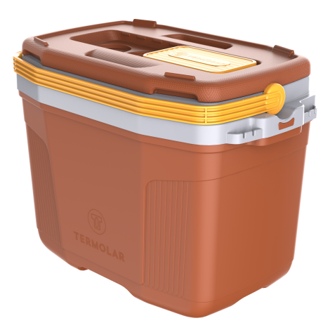 Caixa Térmica 32 Litros Termolar Laranja Cookies
