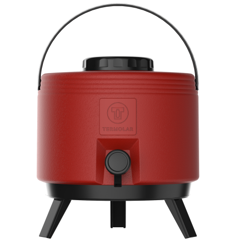 Botijão Térmico 6L Maxitermo Vermelho Termolar