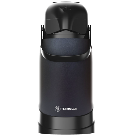 Garrafa Térmica 100% Inox 1.2L R-Evolution Preto Hub Termolar