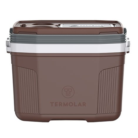 Caixa térmica 20 L Termolar Cinza Plus com Verde Litoral