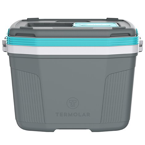 Caixa térmica 32 L Termolar Cinza Plus com Verde Litoral