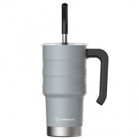 Imagem - Copo Térmico com Canudo e Tampa Termolar 590 mL Cinza Moove