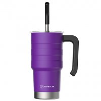 Imagem - Copo Térmico com Canudo e Tampa Termolar 590mL Roxo Moove