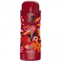 Imagem - Garrafa Térmica Magic Pump Flores Brasileiras Vermelho Latino 1L Termolar