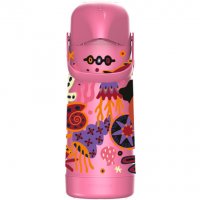 Imagem - Garrafa Térmica Termolar 1 L Rosa Carnaval Fundo do Mar Magic Pump