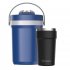 Conjunto Fliptop Azul Tech 2.5L + Copo Térmico Pub Preto 500mL Termolar