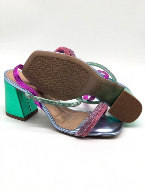 Sandalia Dakota Z9571 flamingo rose preto mousse