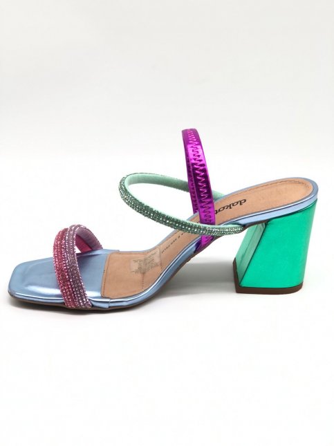 Sandalia Dakota Z9571 flamingo rose preto mousse