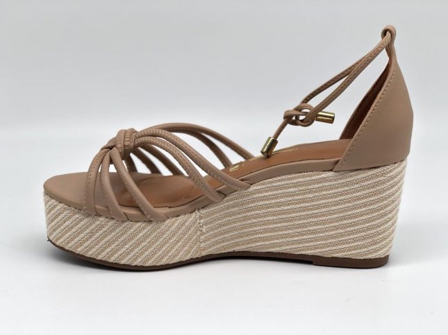 Sandalia Vizzano 6407.409 preto bege natural