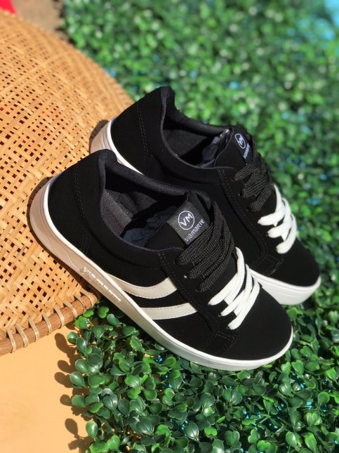 Tenis Via Marte 22-9406-01 preto branco